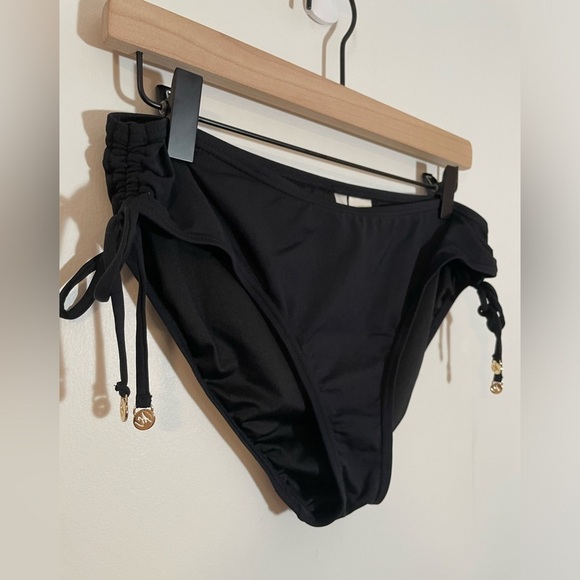 Anne Cole Live In Color Side Tie Black Swim Bottoms Size Large Beach 🏝️ ☀️ - Picture 4 of 7